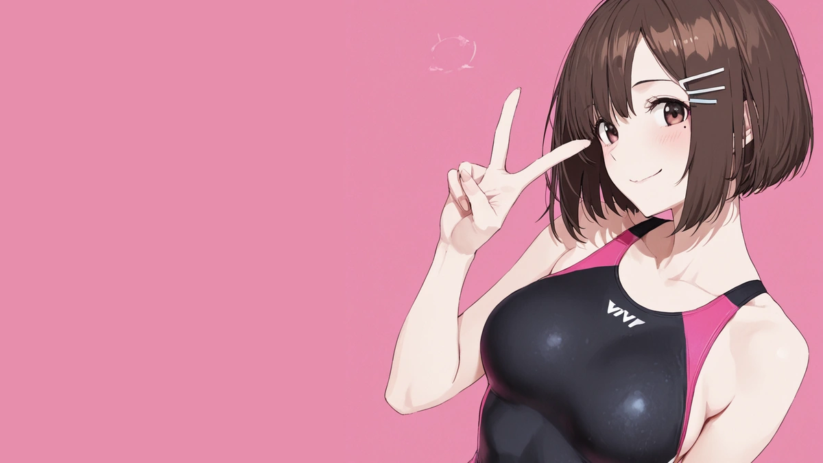 ミズキのスク水イラスト